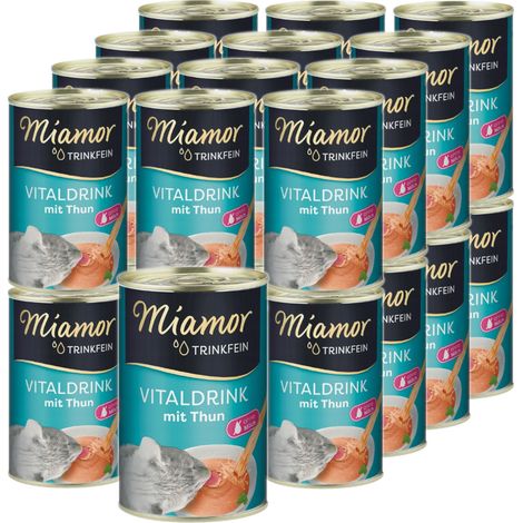 Aliment humide pour chat Miamor Vitaldrink au thon 24 x 135 ml
