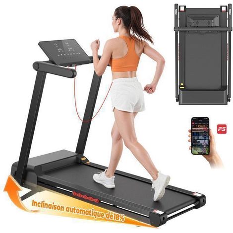 Laufband - KZYNTH - KT-P2 - Klappbar 2 in 1 - Elektronische Neigung 1–18% - 1–16 km/h (1/5)