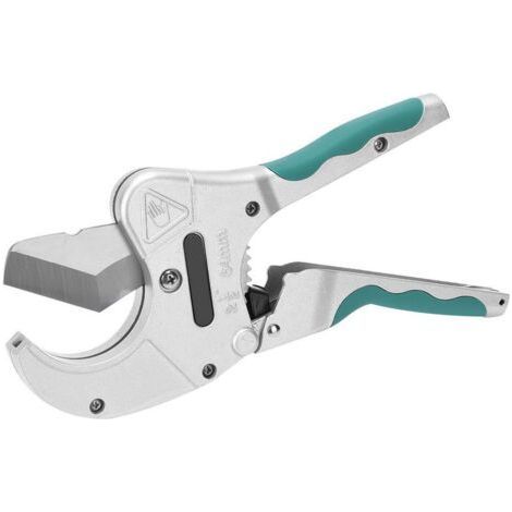 Coupeur de tuyauterie en plastique pour tuyaux à cliquet, ciseaux de coupe de tuyau de 2-1/2in 64mm outil de coupe résistant (1/4)