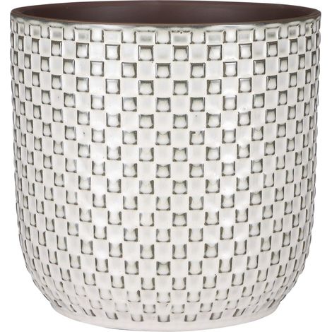 Mica Decorations Cache-pot d'intérieur Blanc H20.5xl21.5xL21.5cm (1/5)