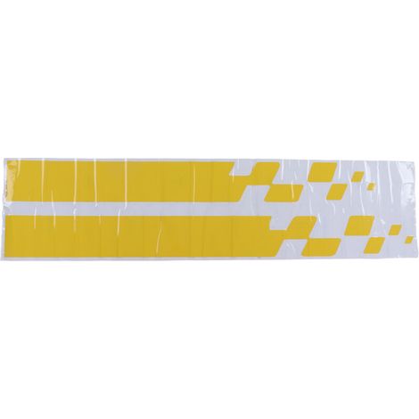 Juego de 2 pegatinas de vinilo para capó de coche, tiras adhesivas universales para capó, 90 x 9 cm / 35,4 x 3,5 pulgadas, amarillo - Crezuo