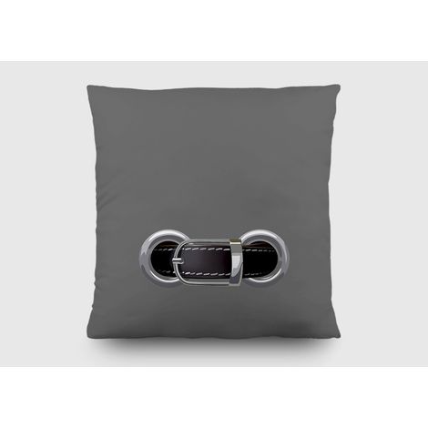 Coussin a motif point et ficèle - 45 cm x 45 cm (1/5)