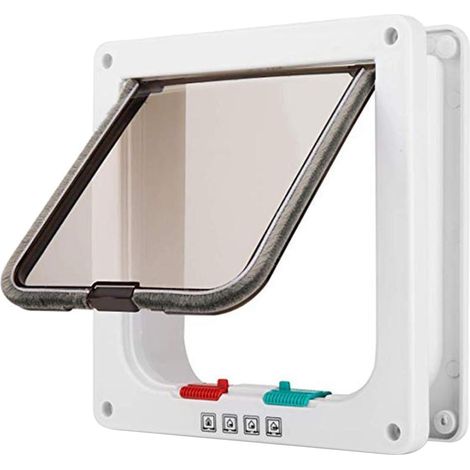 Chatière À Verrouillage - ABS - Pour Portes Intérieures Et Extérieures - 4 Modes De Verrouillage - Tailles S M L Disponibles (1/5)