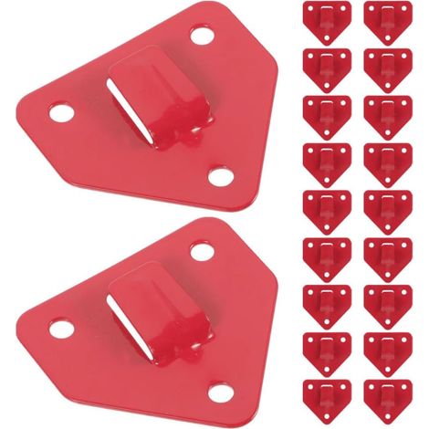 Lot de 20 supports muraux en fer rouge pour extincteurs (1/5)