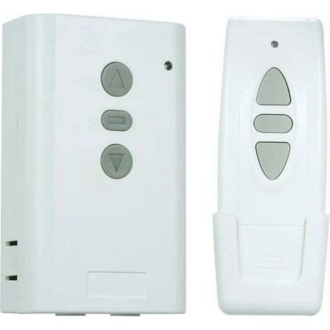 Wireless Remote Control Switch, AC220V 433MHz Receiver, Learning Type Controller, Bidirectional 3-Key RF Transmitter, Remote Control for Curtain Controller Set (1/4)