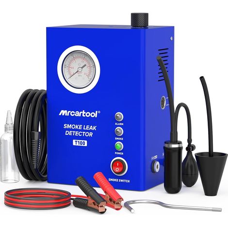 Fog Machine Détecteur de Fuite EVAP avec Pompe à air intégrée, Détecteur de Fuite EVAP avec manomètre, Kit de détection de fumée d'échappement pour Toutes Les Voitures DC12V (1/5)