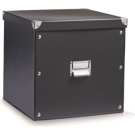 Boîte de rangement, 34x33x32 cm, couleur noir, ZELLER