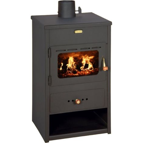Stufa a Legna Prity K1 9.5 kW – Camino in Acciaio per Riscaldamento (1/5)