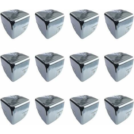 Furniture Protection Metal Corner Protectors Table Corner Protection 12 Pieces Metal Edge Corner Protection Brackets Corner Protectors for Tables and Sharp Furniture (1/5)