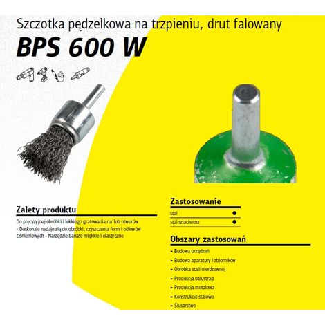 Drahtbürste Klingspor 358349 30 mm Geschwindigkeit 18000 rpm