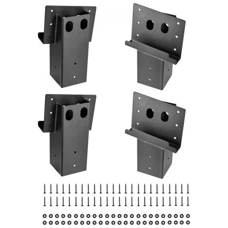 Halterungen mit 8°-Neigung, Plattformhalterung, passend für 88,9 x 88,9 mm Holz, 1000 kg Tragkraft, Hirschständerhalterung für Hochsitze, Jagd-Hochsitze, Schießbuden, 4 Stück (1/5)