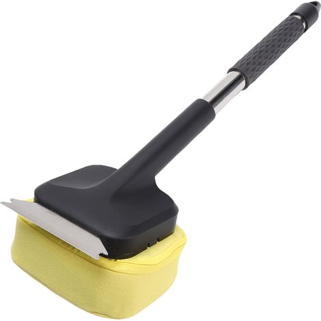 Dampfgrillbürste mit 3 austauschbaren Reinigungsköpfen, 50 cm langem Griff, multifunktionaler, feuerfester Grillreiniger und Schaber für den Außenbereich (1/5)