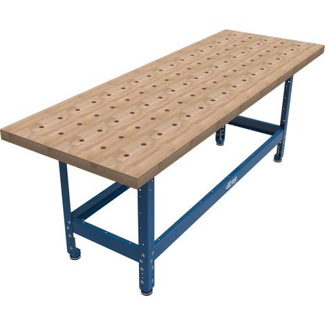 Universalbank mit Hartholzplatte 610 mm x 1727 mm mit perforierten Plattenlöchern - KREG - UBENCH-6824-DH
