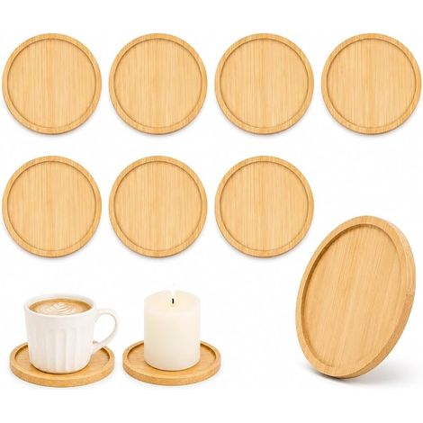 8 Sous-Verres en Mosaïque pour Loisirs Créatifs, Porte-Bougies en Bambou (1/5)