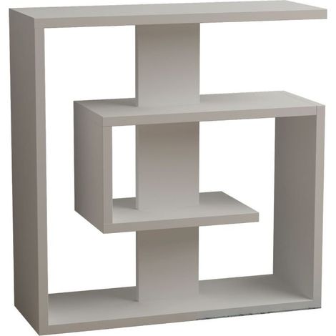 Mesa auxiliar de 4 estantes blancas H57 cm - Saly (1/3)