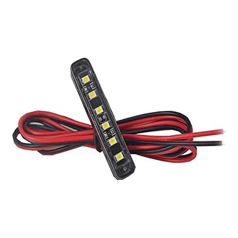 Barre lumineuse, LED pour plaque d'immatriculation, éclairage d'appoint, feu arrière ou de freinage pour véhicule, moto, vélo (1/5)