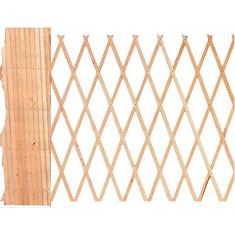 Estestierbares Holzgitter -Gitter für den Freien - 200xH100 cm (1/2)