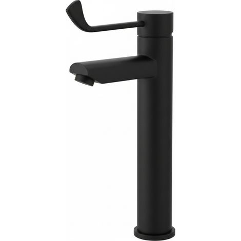 Presto Grifo gerontológico lavabo alto monomando mezclador karim negro (1/2)