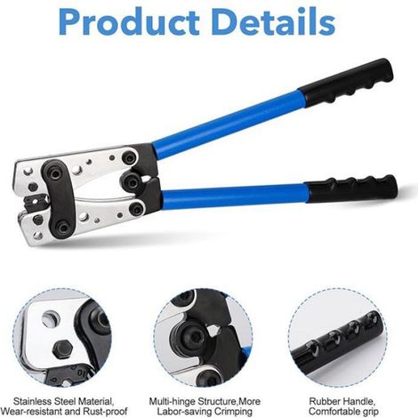 Pince a Sertir Cosse Electrique, Pince à Sertir Professionnelle, Outil de Sertissage Sertisseuse, Crimping Tool, PINCE A SERTIR (1/5)