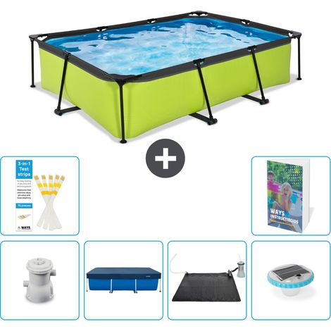 Exit Pool Rechteckig - 300x200x65 cm - 7-teilig S328