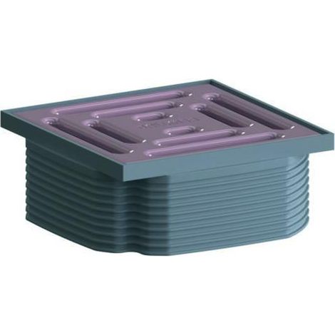 Dallmer DallDrain Pure Aufsatz 100x100mm, Hellrosa, 518156 (1/3)