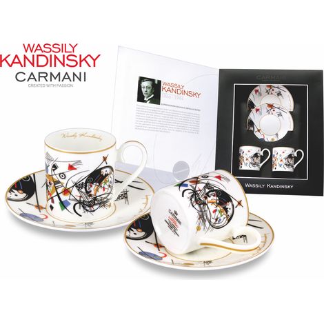 Set di 2 tazzine da caffè espresso Wassily Kandinsky Linea trasversale 1923
