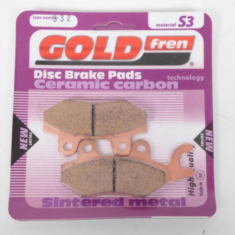 Plaquette de frein Gold Fren pour Moto Lexmoto 125 Michigan 2013 (1/2)