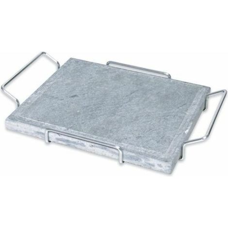 BISTECCHIERA PIETRA OLLARE CM 25X30 CON TELAIO E MANICO