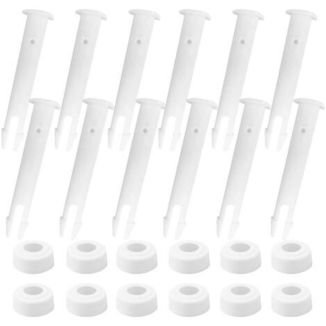 12 pcs Goupilles De Piscine,goupilles goupilles de Rechange,Joints de Piscine en Plastique,Goupilles en Plastique,Joints de Piscine,Broche pour Cadre de Piscine,goupilles de Joint de Piscine (1 (1/5)