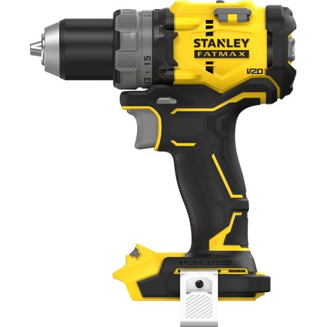 Stanley – Perceuse visseuse sans fil 18V – Moteur Brushless 80Nm – 2 vitesses jusqu'à 2000 trs/min – Capacité perçage bois 40mm – SFMCD725BXJ (1/5)