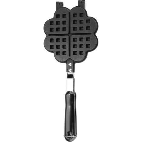 Moule à gaufres en forme de cœur, poêle antiadhésive pour cuisinière à gaz - Ustensile de cuisine (1/5)