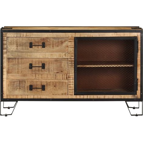Maison Exclusive - Credenza 100x31x60 cm in Legno Massello di Mango Grezzo