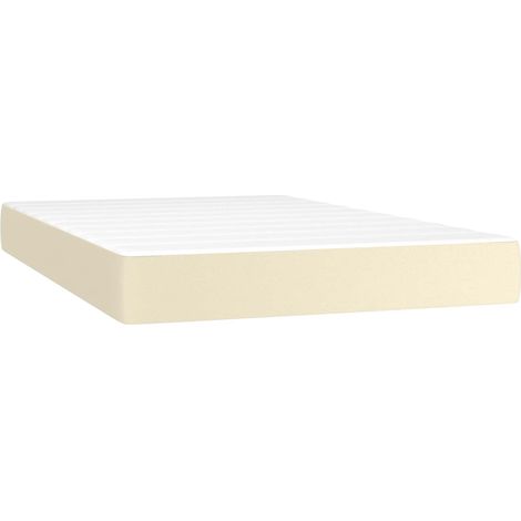 Maison Exclusive - Materasso a Molle Insacchettate Rigidità Media Crema 120x200x20 cm in Similpelle (1/5)