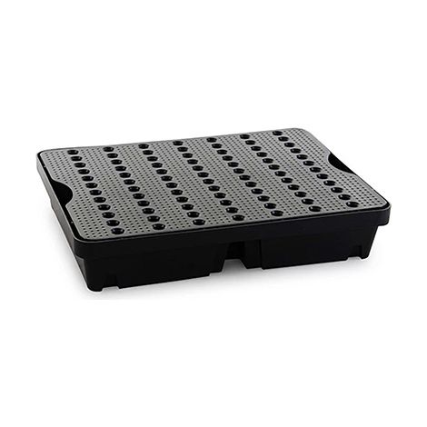 Bac de rétention 40 L - Avec caillebotis - ST1-40-BK-BK