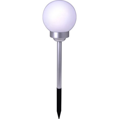 Naeve BALL Lampe solaire d'extérieur à LED de 25 cm avec capteur de luminosité (aube/crépuscule) 9 000-10 000 K IP44 (1/5)
