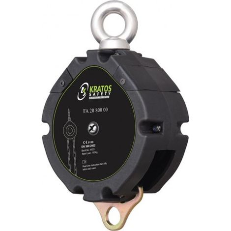 KRATOS SAFETY - TYROLL, poulie bloqueur (Antichute avec poulie auto-bloquante fonctionnant en va-et-vient) (1/5)