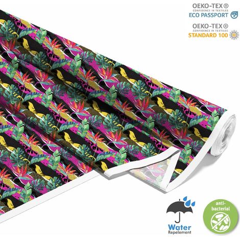 TESSUTI DECORATIVI PER ESTERNI OXFORD - Motivo Foglie Palme Onde I DX190 (1/5)