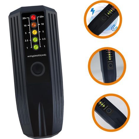 Détecteur De Radiation Électromagnétique Portable Emf Compteur De Champ Magnétique Pour Mesurer Intensité De Rayonnement Outil Pratique Pour Sécurité Domestique (1/5)