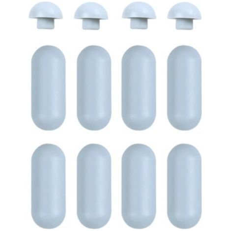 Amortisseur Universel WC,12 PCS Tampons pour abattant de WC,Tampon Universel pour Siège de Toilette Kit D'amortisseurs,Abattant WC Tampon de Remplacement de Toilette Pour la maison,le bureau etg (1/5)
