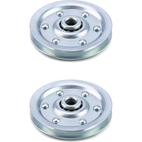 Universel Roulement Poulie, Poulie de Câble en Acier en Forme de V pour Porte de Garage Gym Équipement, 2 Pièces (1/5)