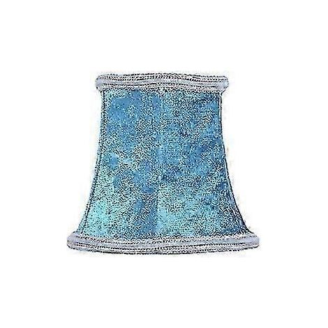 Tissu pour abat-jour, housses d'abat-jour, accessoires pour abat-jour, décoration intérieure, convient aux appliques murales (bleu) (1/5)