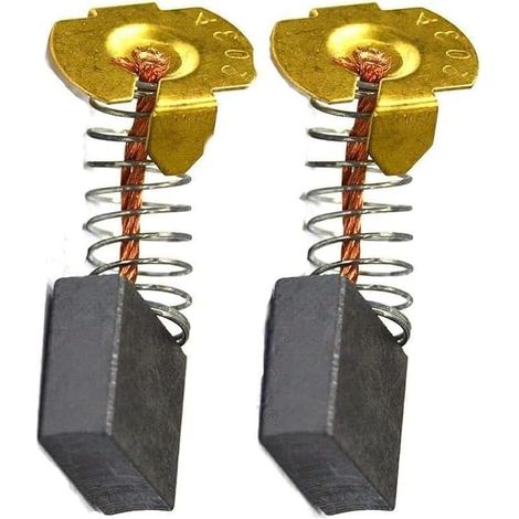 Lot de 2 balais de charbon CB204 de rechange pour Makita CB-204, CB-203, CB202, 191944-6, 191953-5, 191957-7, 181051-3, 643200-5 (1/4)