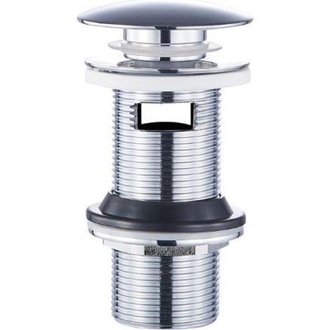 Piletta click clack tonda H 100 con troppo pieno 1"1/4  Tecom