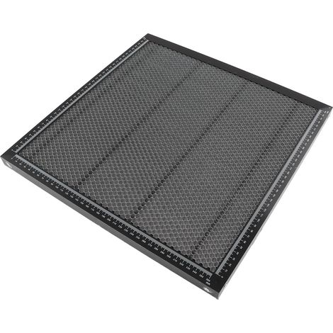Schwarzer Laser-Arbeitstisch mit Bienenkorb-Panel, robuste Ganzmetallkonstruktion, Arbeitsplattform zum Laserschneiden (1/5)