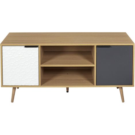 Meuble TV 2 portes et 2 niches SVEN (1/4)