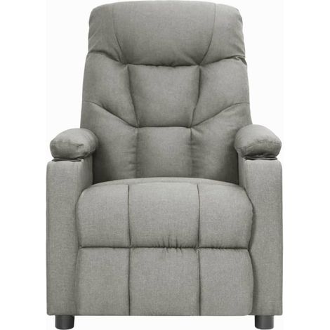 Maison Exclusive - Relaxsessel Hellgrau Stoff