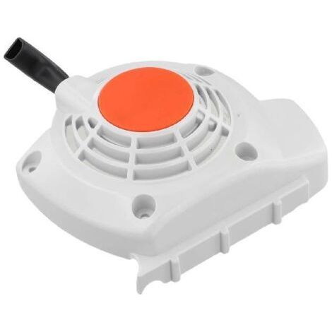 Lanceur à rappel de rechange pour tondeuses à gazon, compatible avec les modèles FS120, FS200, FS250, FS300, FR350, BT120C et BT121. Installation facile. Accessoire robuste et de couleur grise. (1/5)