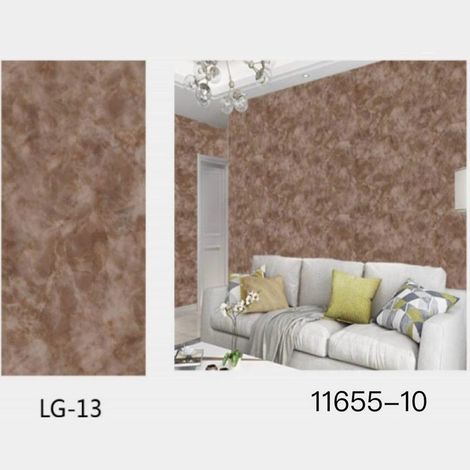 Panneau Mural Adhésif Marron Effet Marbre 300x60cm Pièce Cuisine