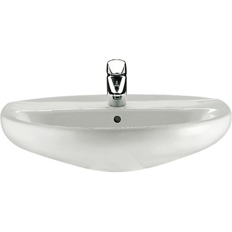 Lavabo VICTORIA 56 x 46 cm, percé 1 trou pour la robinetterie, blanc Réf. A326393000 (1/3)