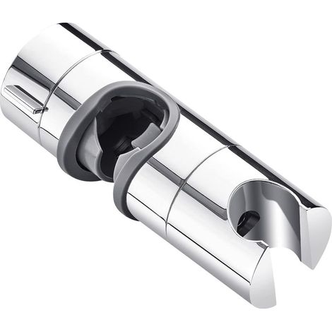 Support de pommeau de douche, diamètre extérieur 18-25 mm. Pour barre coulissante de salle de bain, support rotatif à 360 degrés, ABS (argent) (1/5)